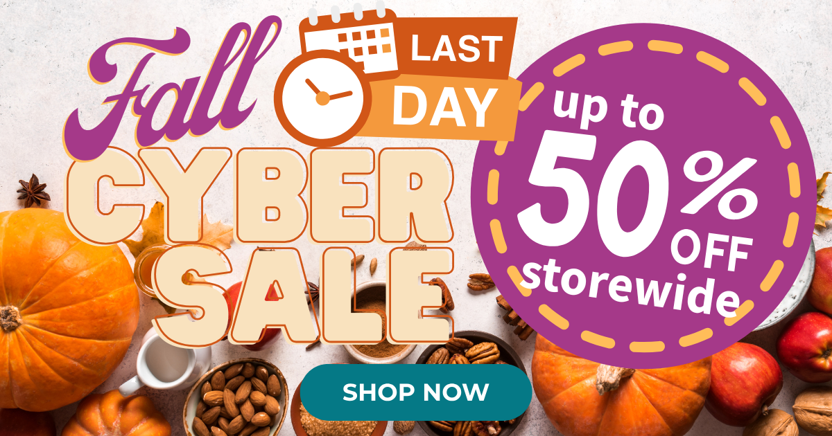 LAST DAY Fall Cyber Sale Up to 50% OFF