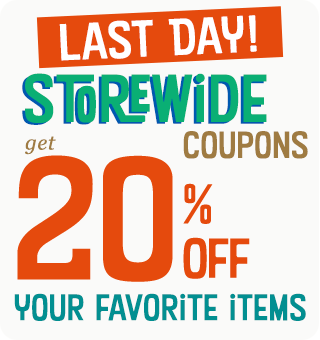 Last Day! 20% Off Storewide Coupon
