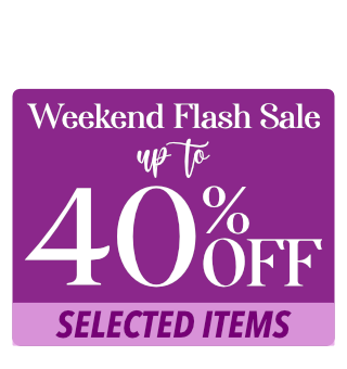 Weekend Flash Sale! Up to 40% Off