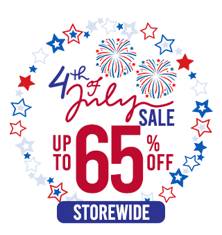 4th of July Sale! Up to 65% OFF Storewide + DOUBLE POINTS!