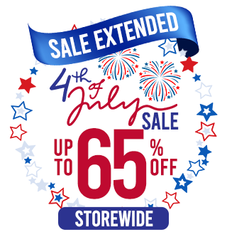 EXTENDED! 4th of July Sale Up to 65% OFF Storewide + DOUBLE POINTS!
