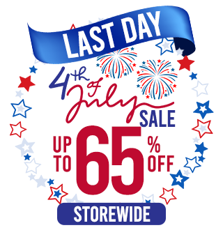 Last day! 4th of July Sale Up to 65% OFF Storewide + DOUBLE POINTS!