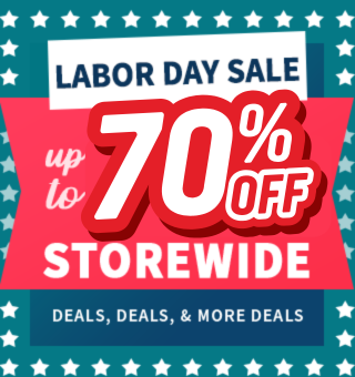 Labor Day Sale! Up to 70% OFF