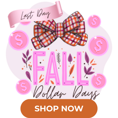 LAST DAY! $1-2-3 Dollar Days Sale!