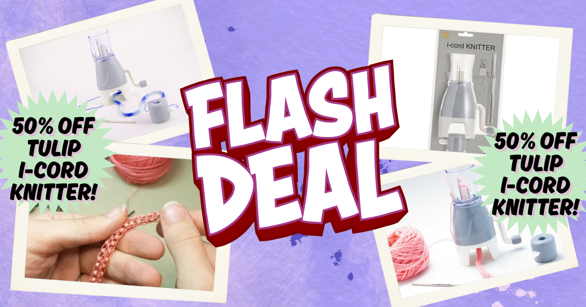 FLASH DEAL i-Cord Knitter 50% OFF!