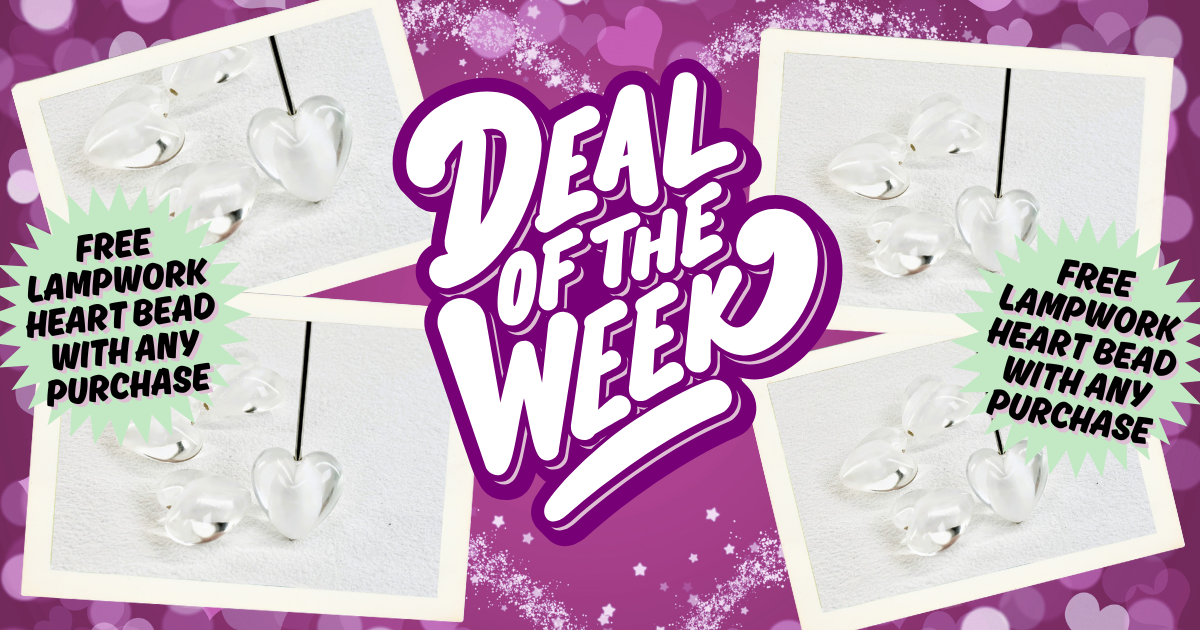 FREE GIFT Lampwork Heart Beads with any Purchase!