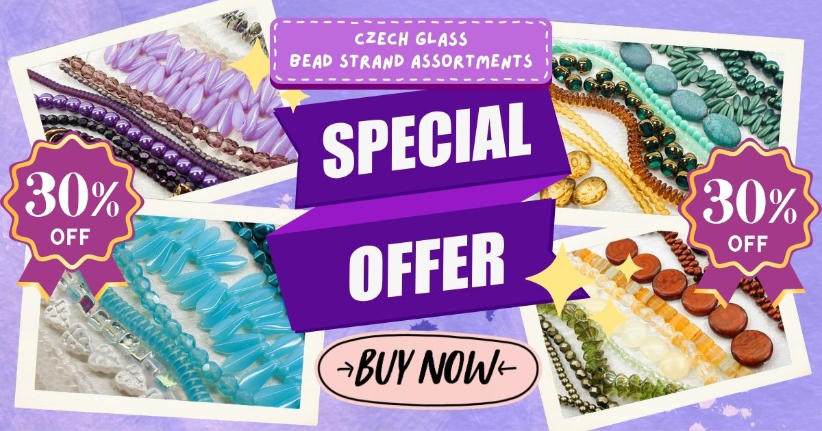 Czech Glass Bead Strand Assortments 30% OFF