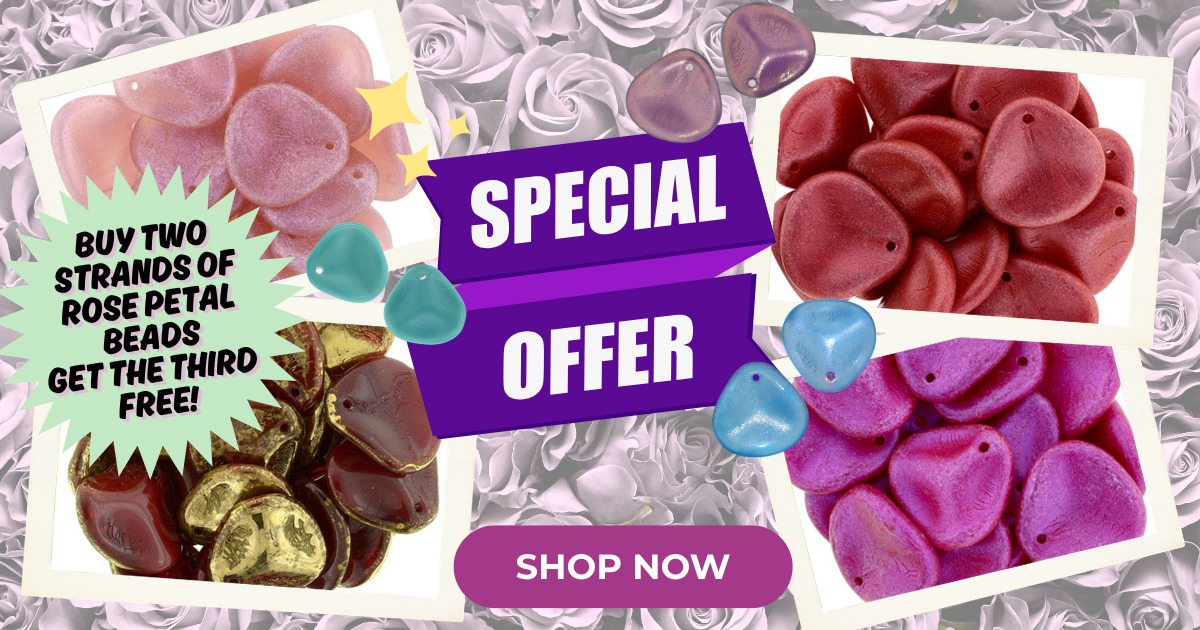 Buy 2 Strands of Petal Beads Get the 3rd FREE