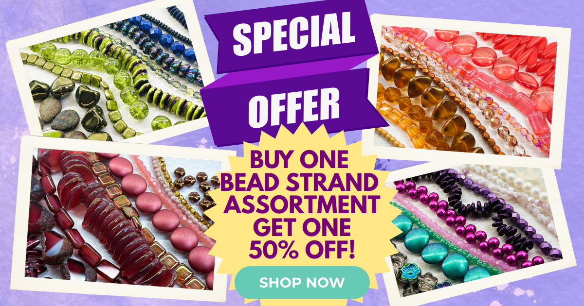 Czech Glass Bead Assortments Buy One Get One 50% OFF