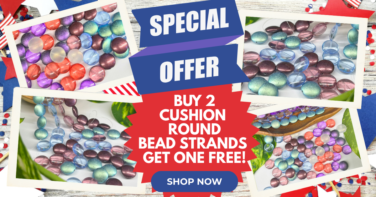 Cushion Round Bead Strands Buy Two Get the 3rd FREE