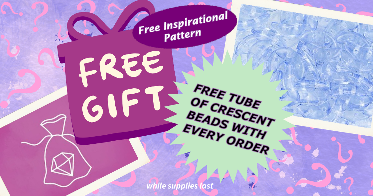 FREE CzechMates Crescent Beads with Any Order!