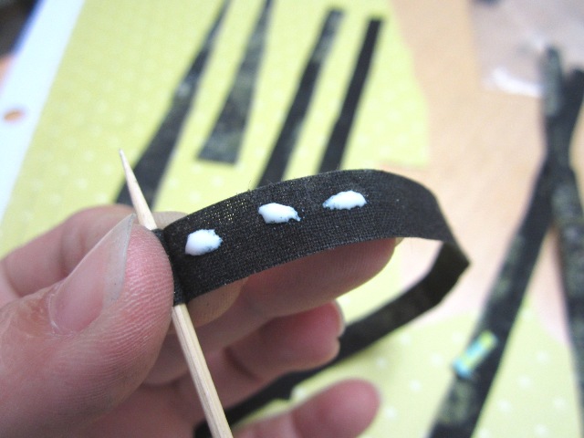 Making Fabric and Paper Beads Step 4