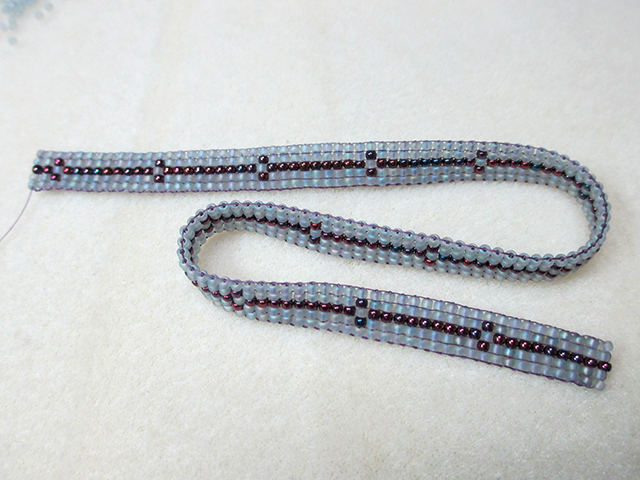 Connecting Loomed Pieces Step 1