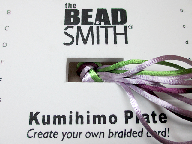 Making a Flat Kumihimo Braid Step 3