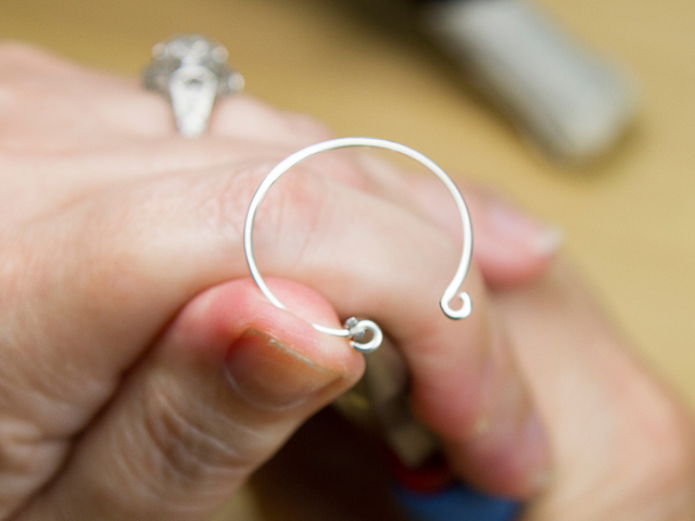 DIY Hoop Earrings Step 10